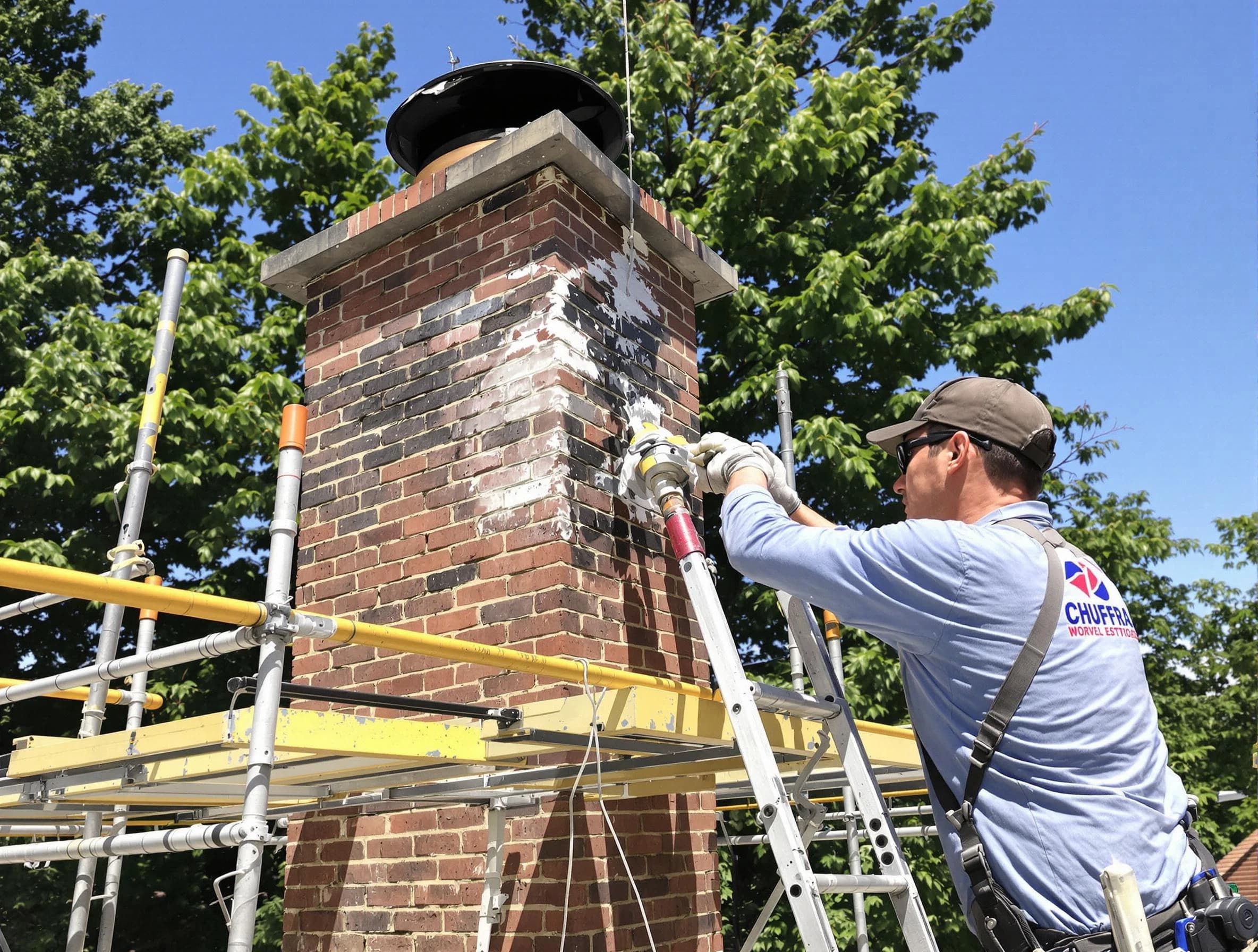 Structural chimney repair by Sheridan Chimney Sweep in Sheridan, CO