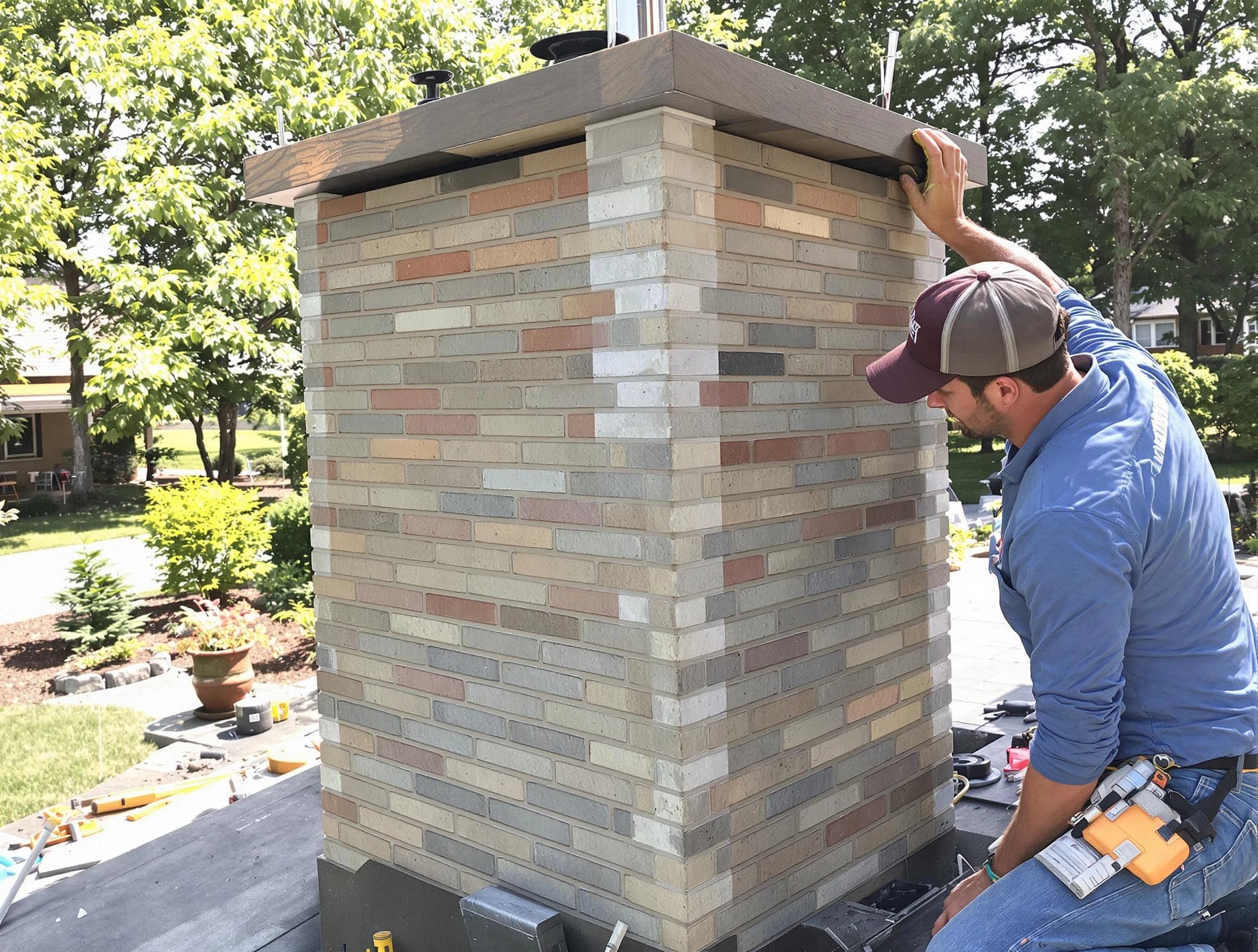 Sheridan Chimney Sweep completing a modern chimney remodel in Sheridan, CO