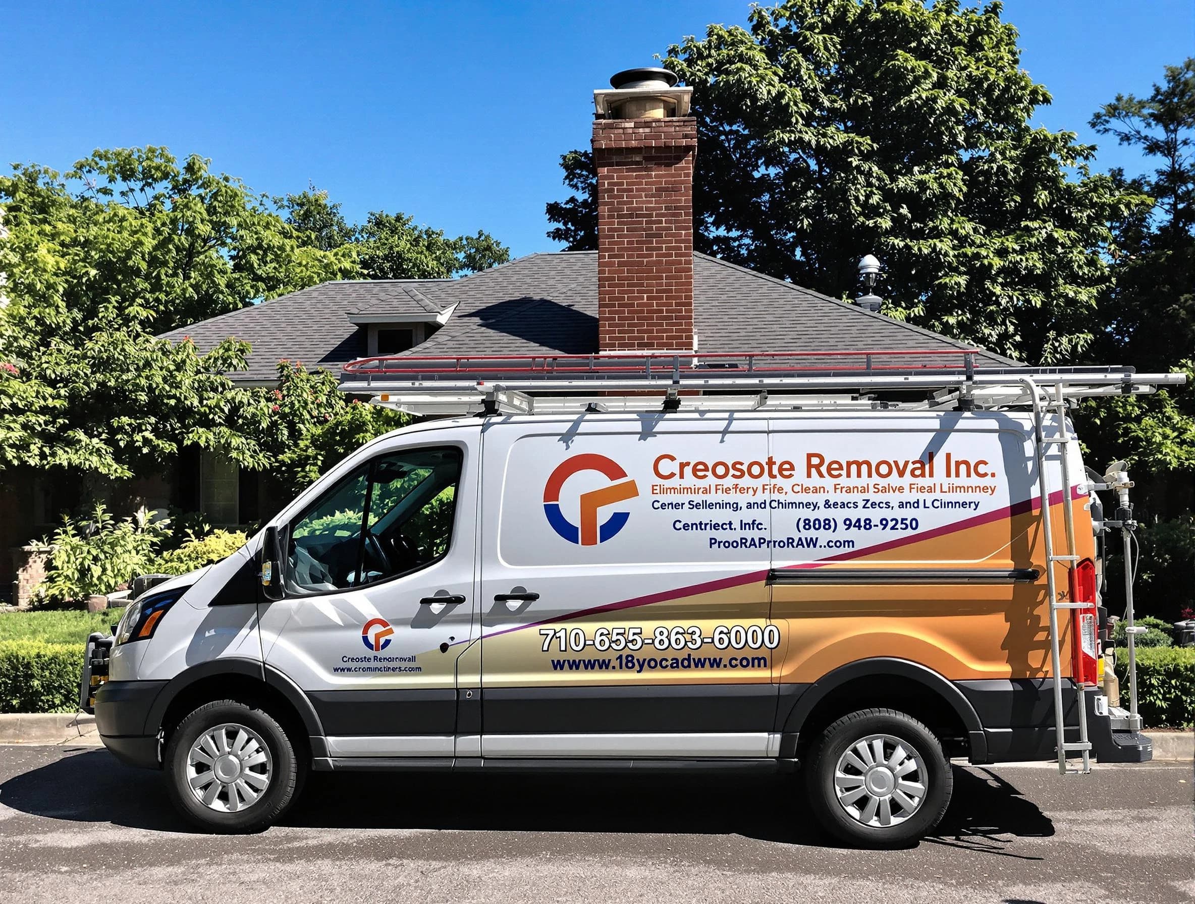 Sheridan Chimney Sweep technician removing creosote safely in Sheridan, CO