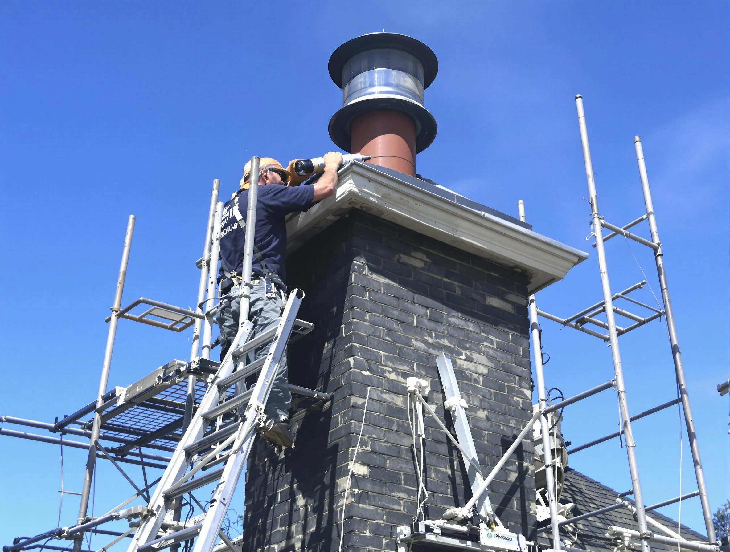 Sturdy chimney crown finished by Sheridan Chimney Sweep in Sheridan, CO