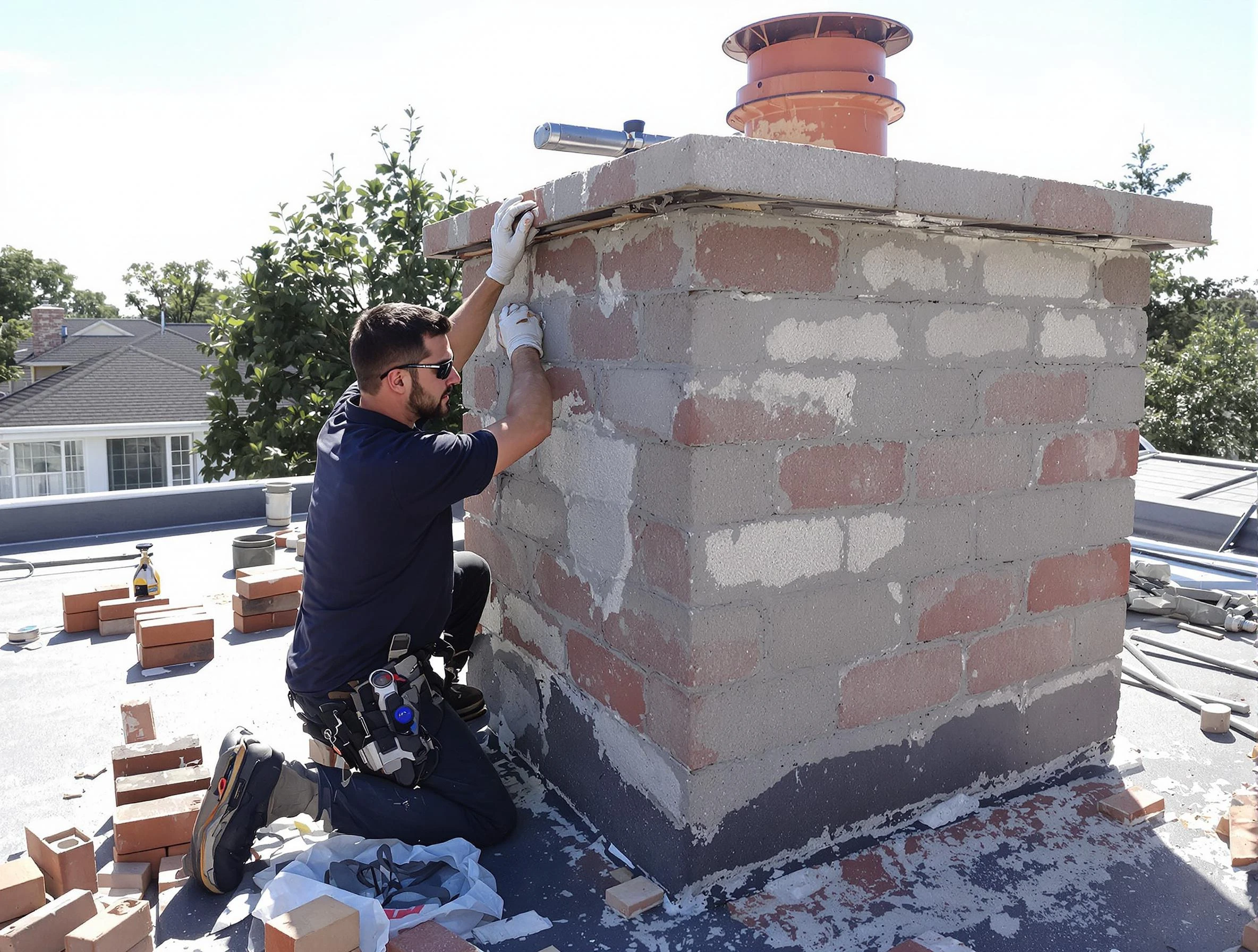 Advanced chimney repair process by Sheridan Chimney Sweep in Sheridan, CO