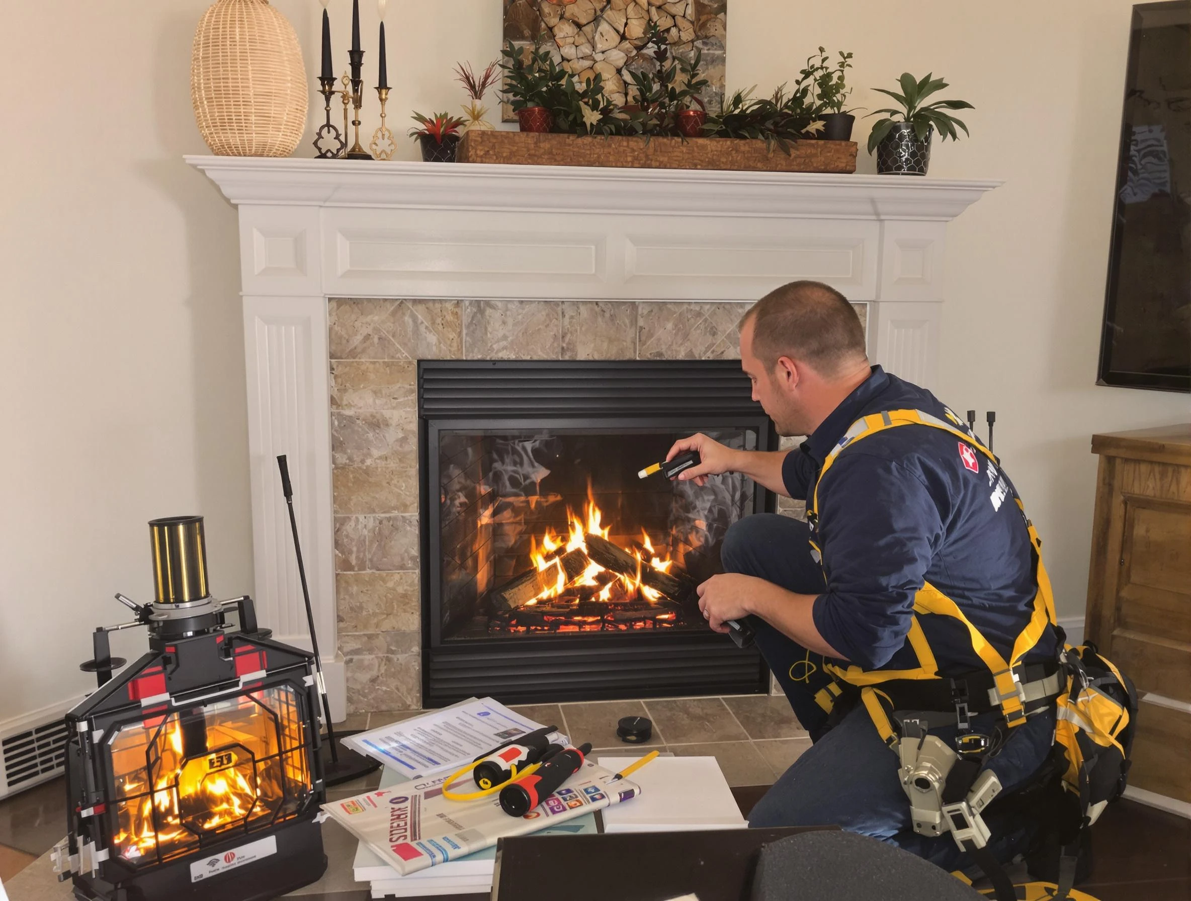 Safety-focused fireplace inspection by Sheridan Chimney Sweep in Sheridan, CO